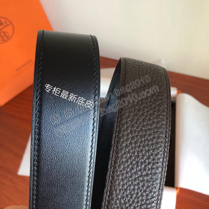 HERMES皮帶 愛馬仕皇家皮帶扣 雙面原版皮帶 專櫃最新 男士腰帶  hgh1965